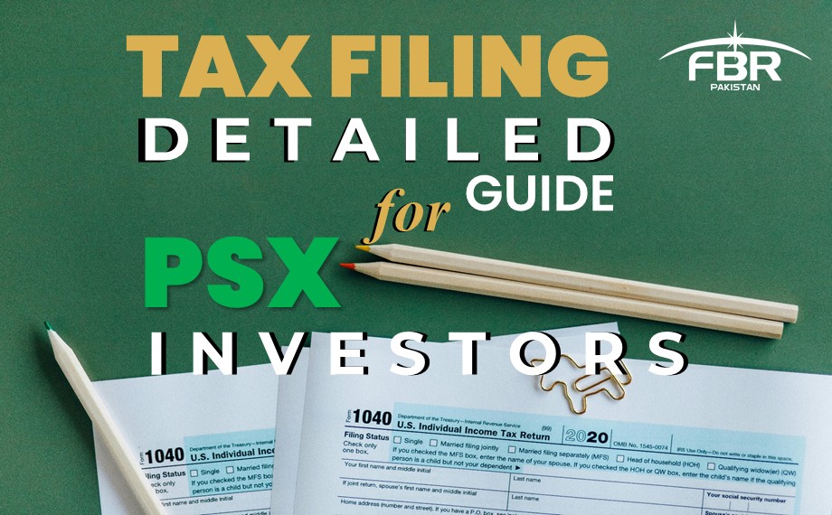 Tax filing for PSX investors in Pakistan
